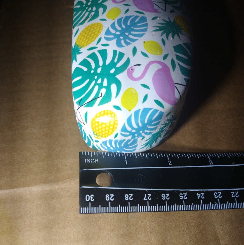 Bundle of 2 Tropical Glasses hard case Flamingo Pineapple Palm - Picture 9 of 9